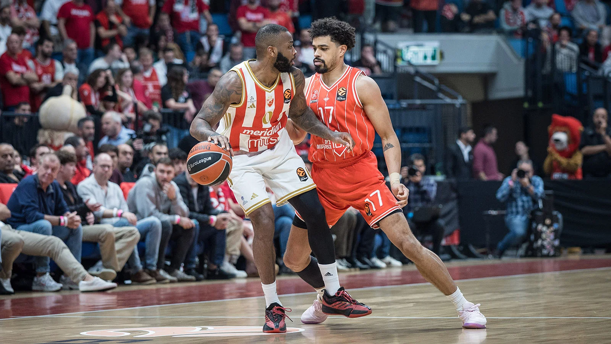 Матч команд «Црвена Звезда» и «Хапоэль» в Евролиге (Фото Seffi Magriso /Euroleague Basketball via Getty Images)