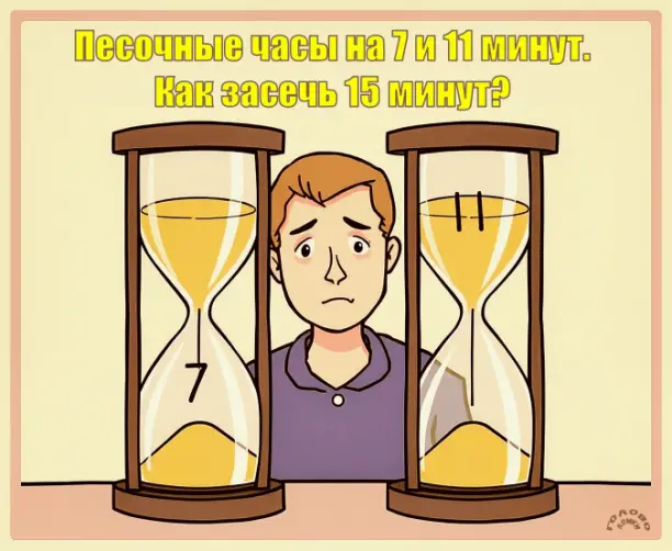 🕧 15 минут на песочных часах: проверь свою логику!