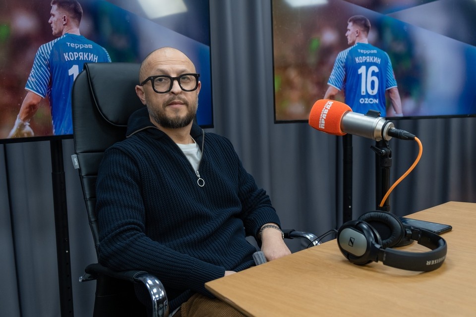    Глава селекционной службы ФК "Краснодар" Максим Бузникин в студии радио "КП"-Кубань" Иван ДРУЗЯКИН