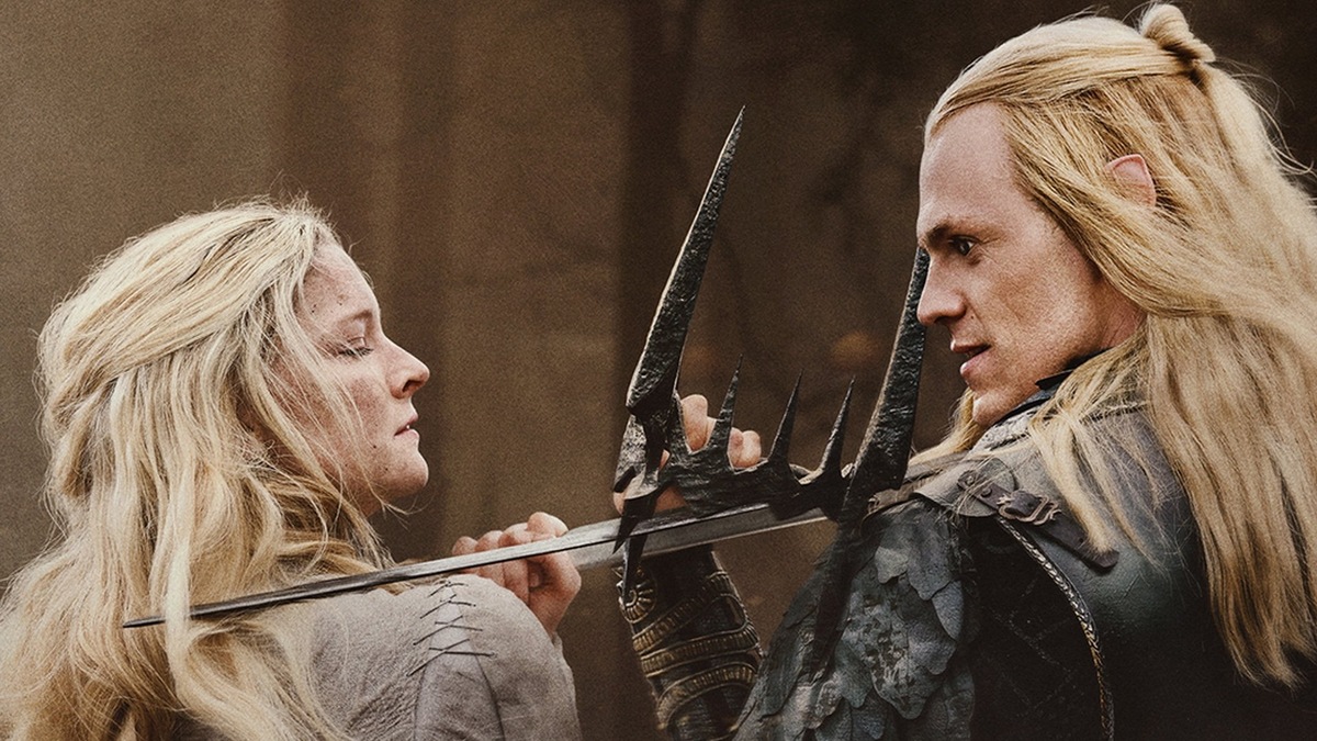 Леди Галадриэль сражается с Сауроном