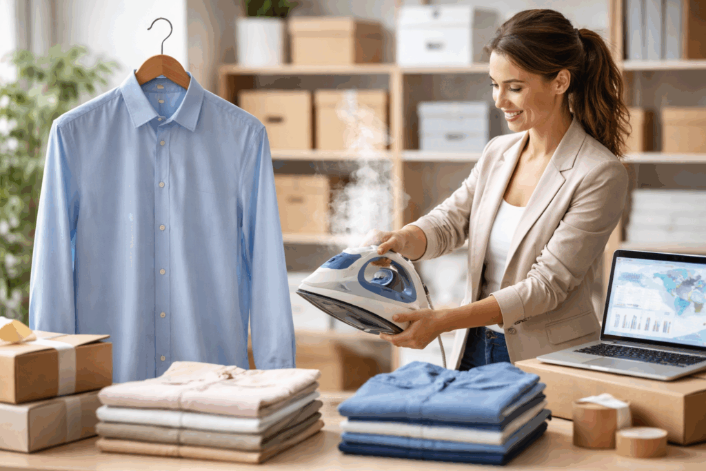    Секреты фулфилмента: как быстро и дешево подготовить предновогодние продажи одежды с правильной упаковкой и отпариванием bn-logistics