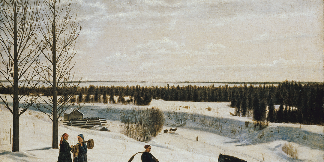 Зима на картинах русских художников
