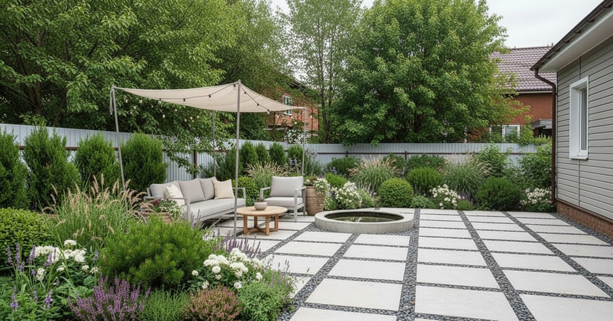 Дизайн сада от ИИ-дизайнера LandComp