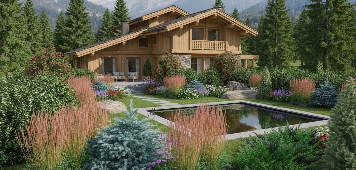 Дизайн сада от ИИ-дизайнера LandComp