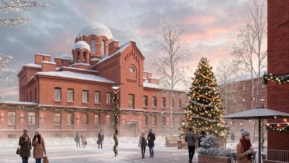 Автор фото: НИиПИ "Спецреставрация". Концепция пространства в "Крестах" на Арсенальной набережной.