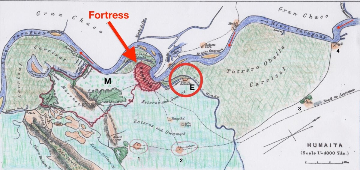 Редут Сьерва в центре окружности