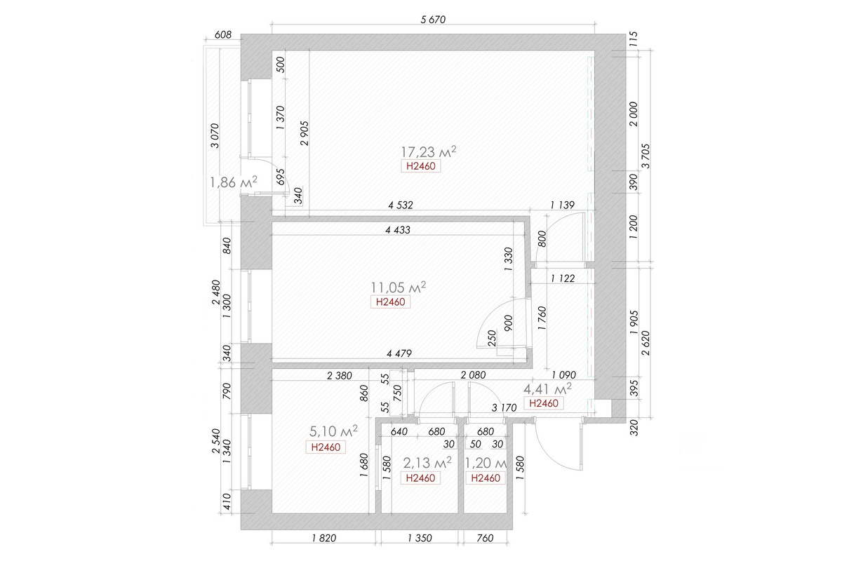Обмерный план