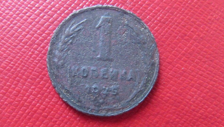 Сколько может стоить редкая, но в плохом состоянии копейка СССР 1925 года