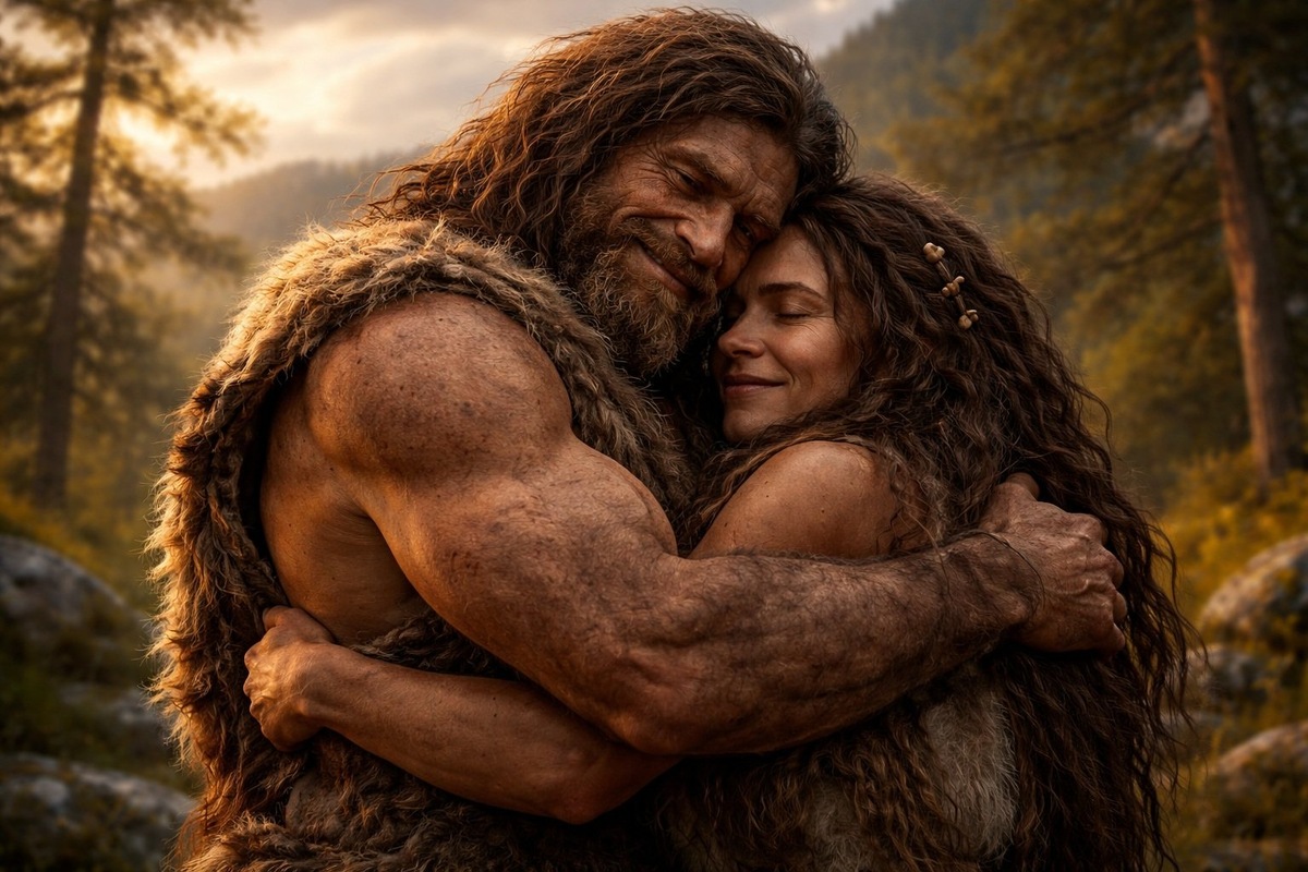    Не исключено, что объятия существовали еще во времена древних людей