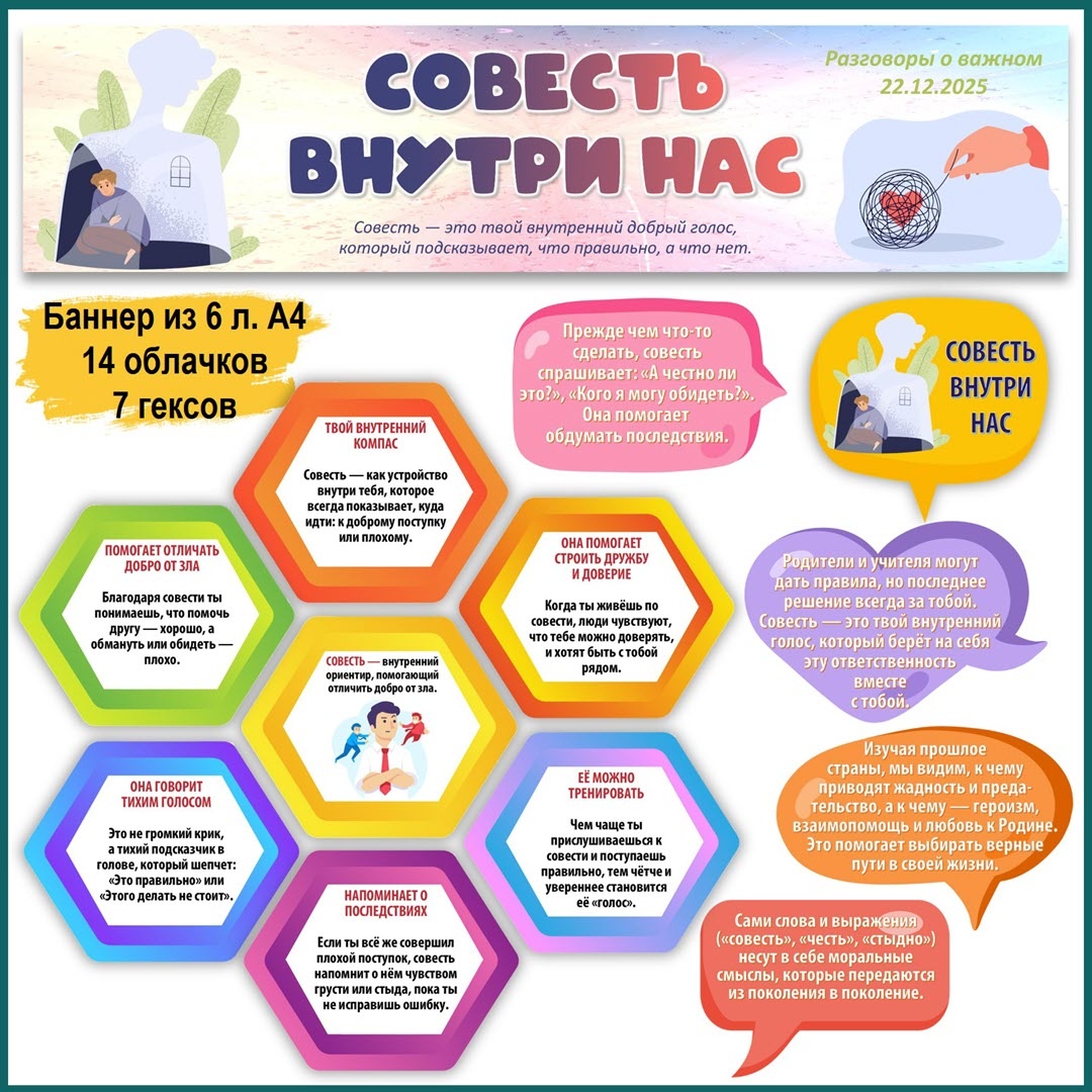 Разговоры о важном про совесть - 22 декабря 2025 года.