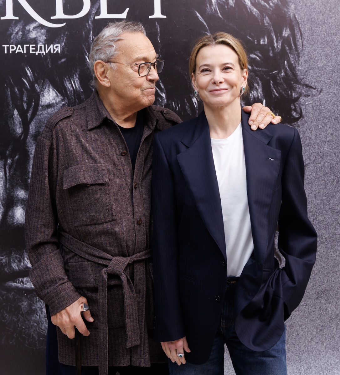    Андрей Кончаловский и Юлия Высоцкая на премьере спектакля «Макбет»Фото Елены Лапиной и Сергея Снегирева