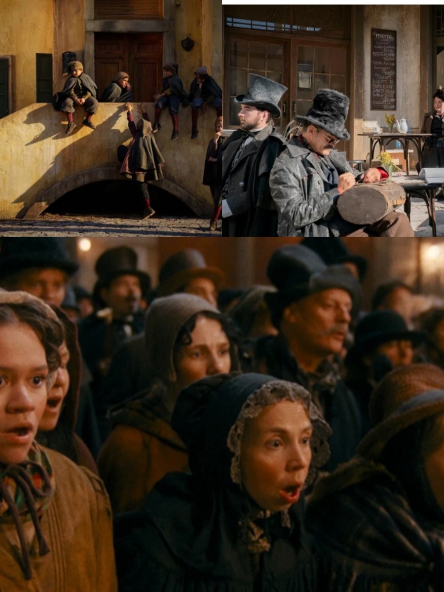 Коллаж автора, декорации, массовка