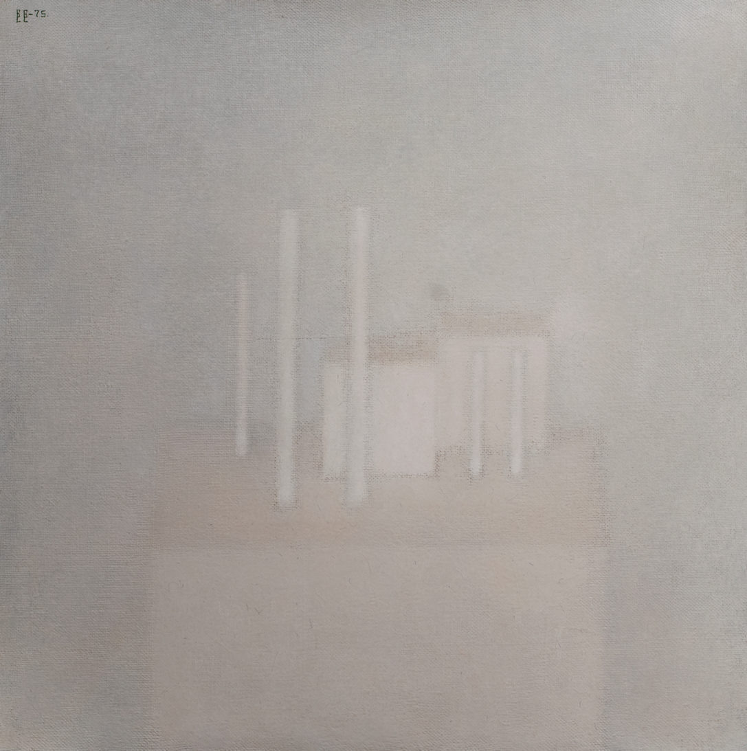 "Кубы и колонны" 1975, собрание Инны Баженовой. Источник: https://vladimirweisberg.com/ 