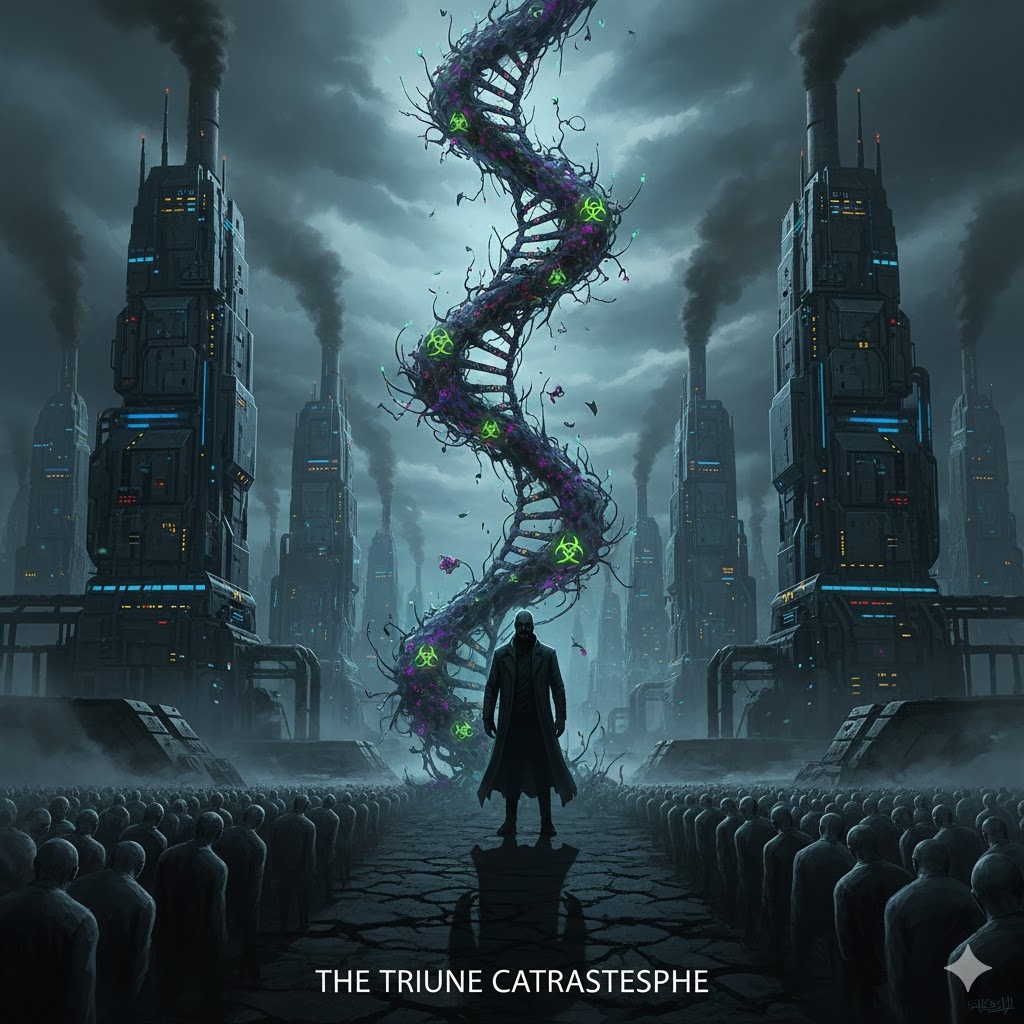 "Триединая катастрофа", иллюстрация создана сетью Джемини