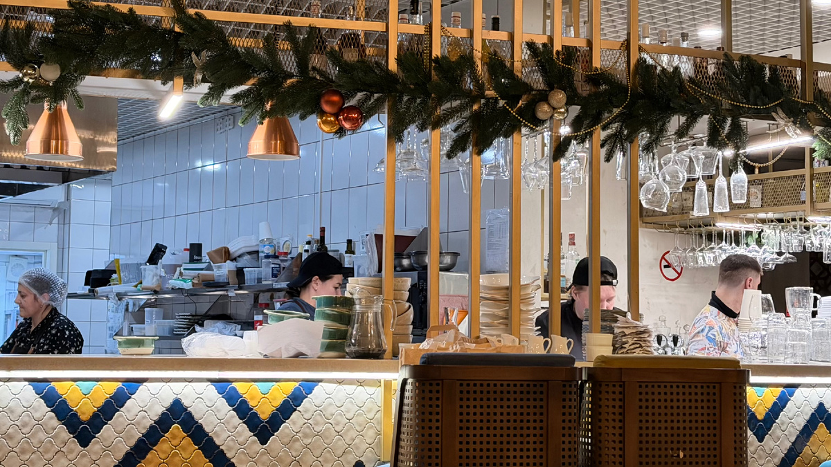 Открытая кухня 