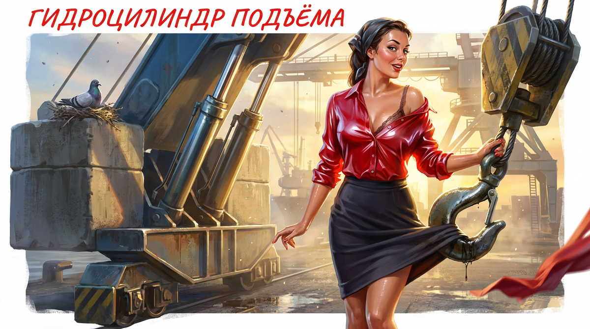    Гидроцилиндры для подъёма кузова и стрелы admin