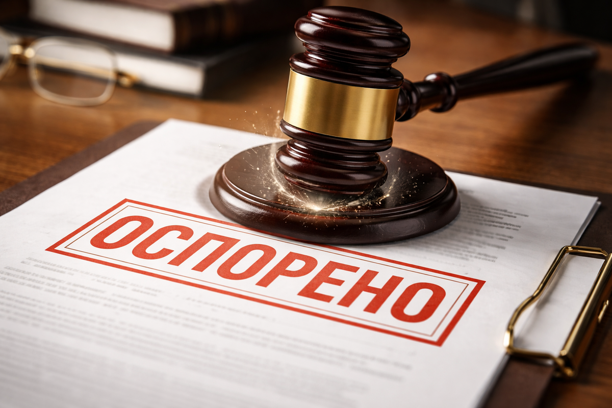 Сделка оспорена