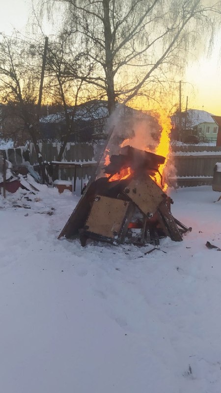 мусор в огне 