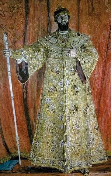  Певец Федор Шаляпин в роли Бориса Годунова в опере Мусоргского "Борис Годунов", фотография из открытых источников Яндекса