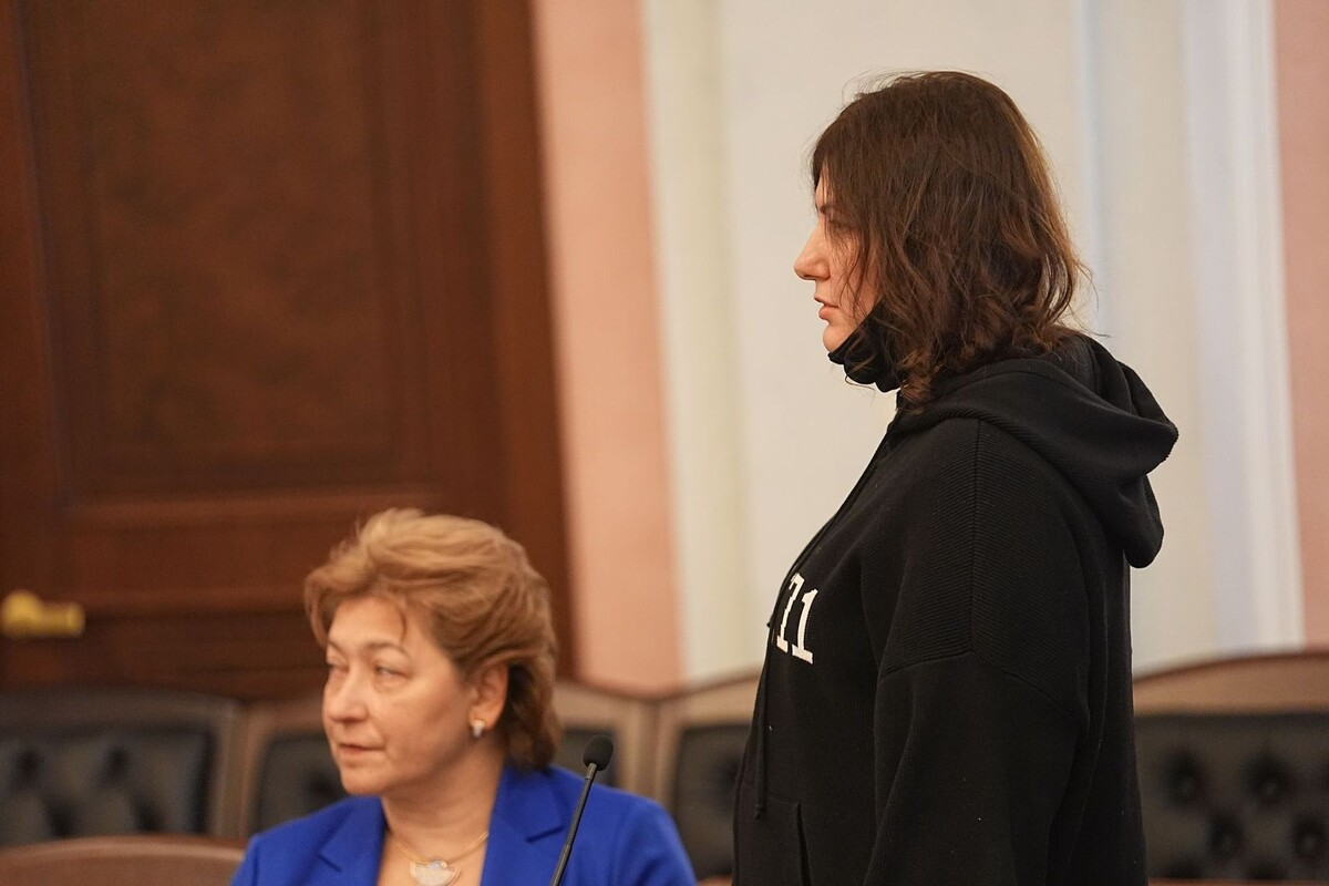 Полина Лурье со своим адвокатом