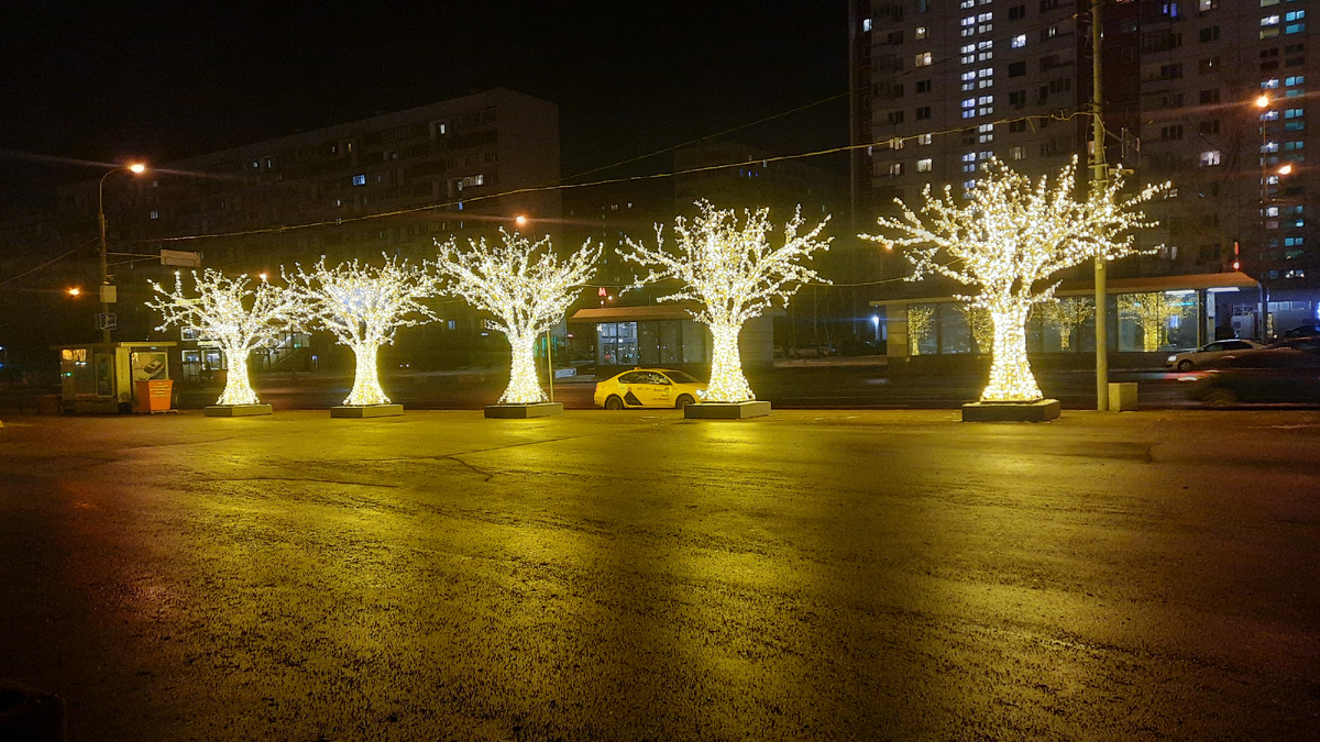 Вот такая яркая Москва зимой