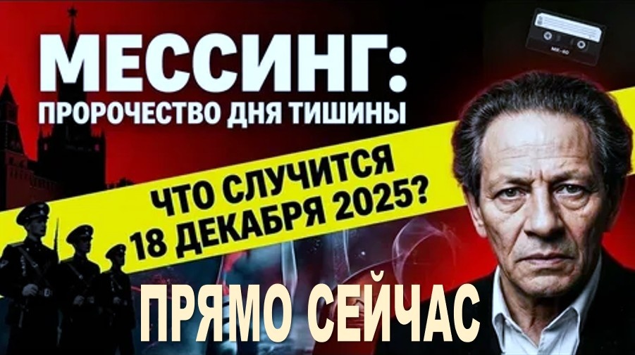 ПРЯМО СЕЙЧАС: Пророчество Мессинга о 18 декабря СБЫВАЕТСЯ