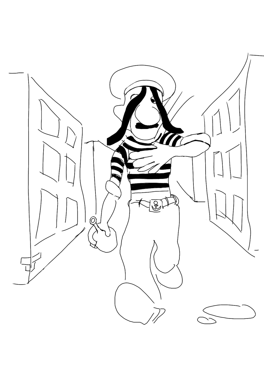 "Идет по улице пьяный матрос в бескозырке, надетой задом наперед. Идет и ленточки все время от глаз отмахивает: – Да когда уже эти чертовы камыши закончатся?!"