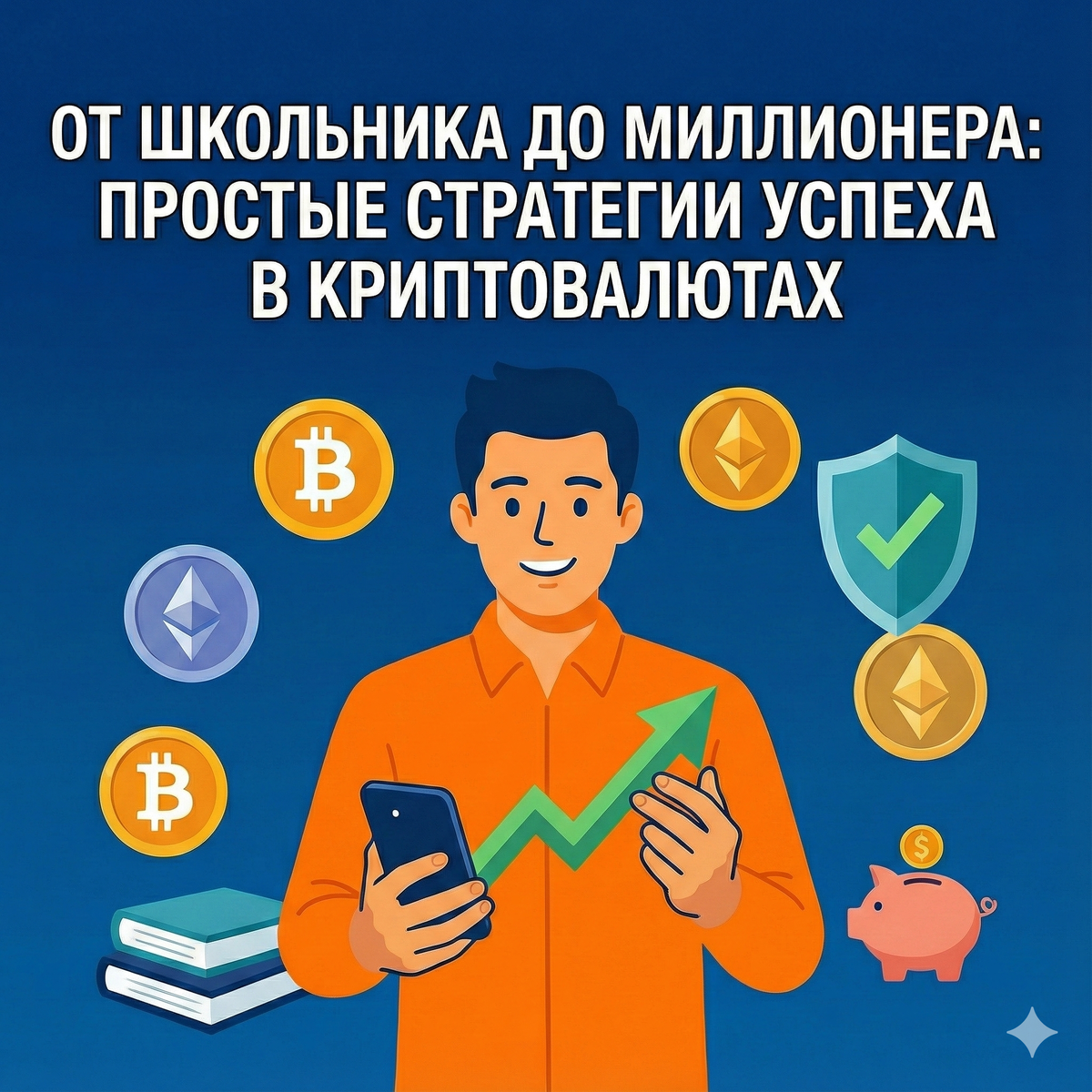 От школьника до миллионера: простые стратегии успеха в криптовалютах