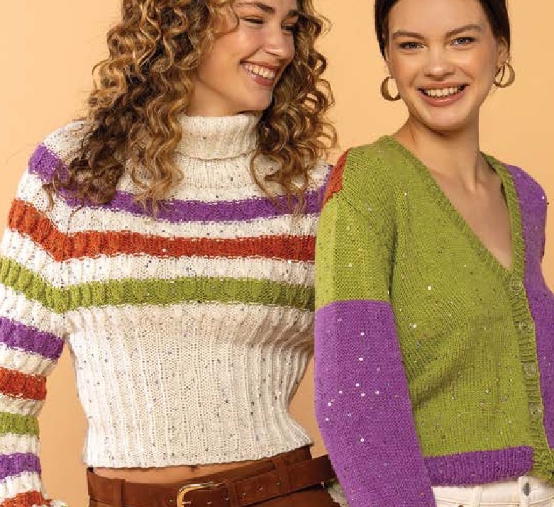 Вязаные модели. Фото источник: коллекция производителя пряжи yarnar.