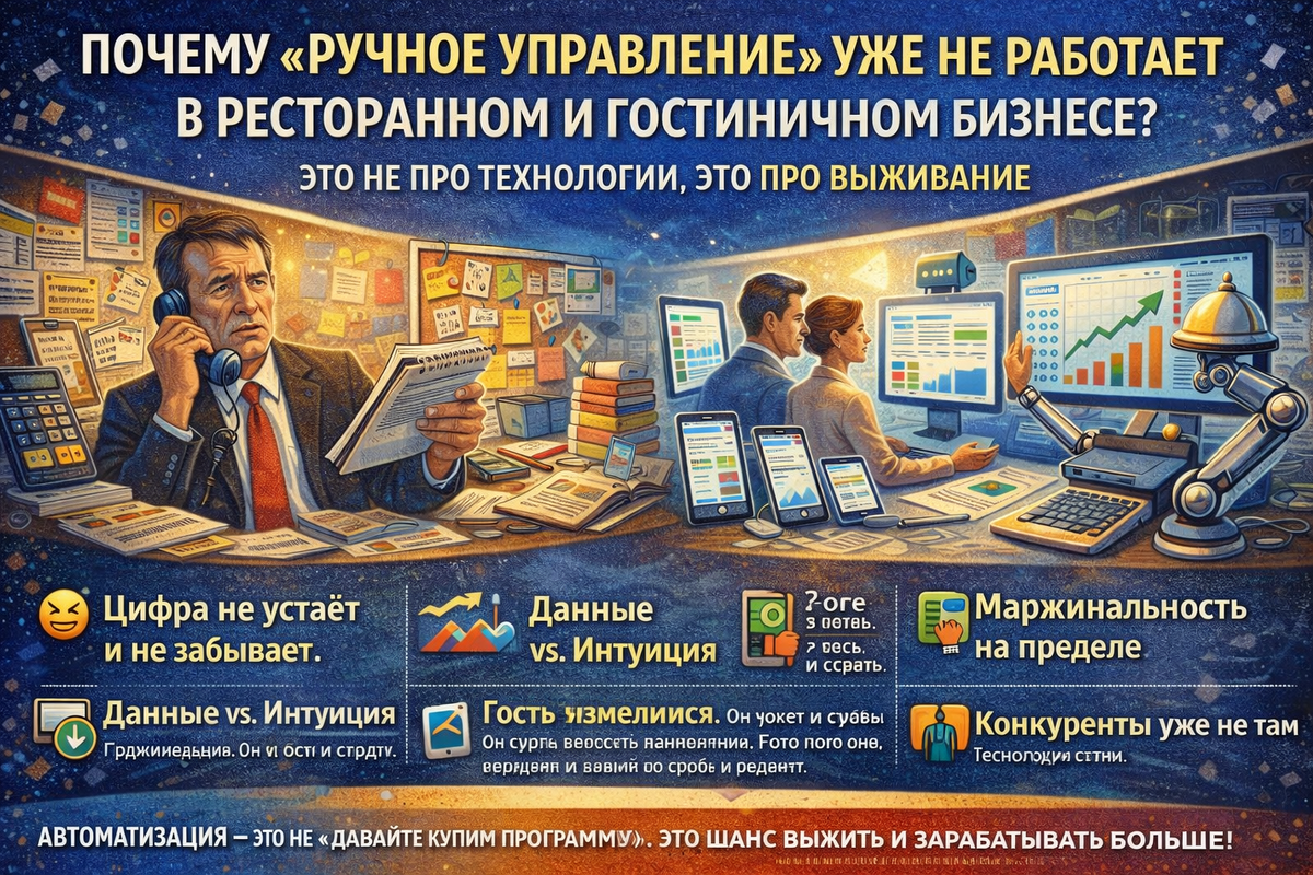 Ручное управление бизнесом.