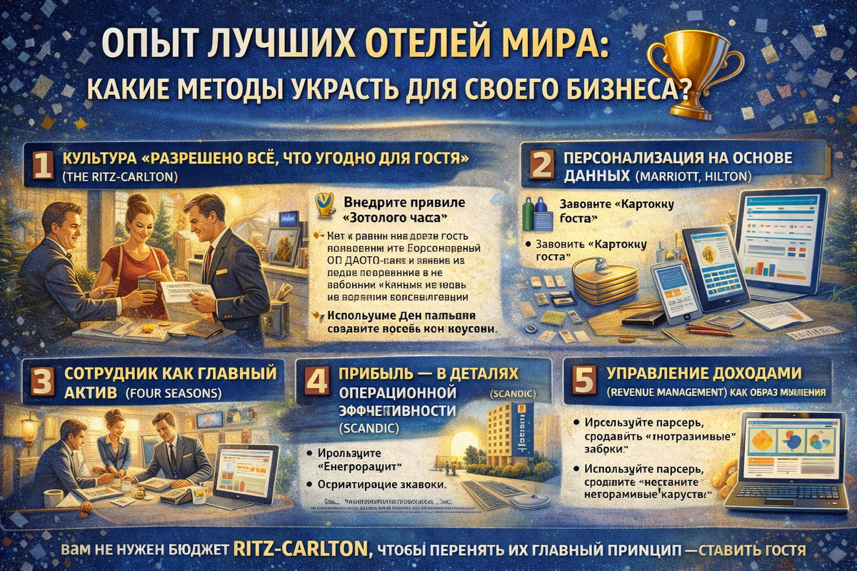 Опыт отелей.