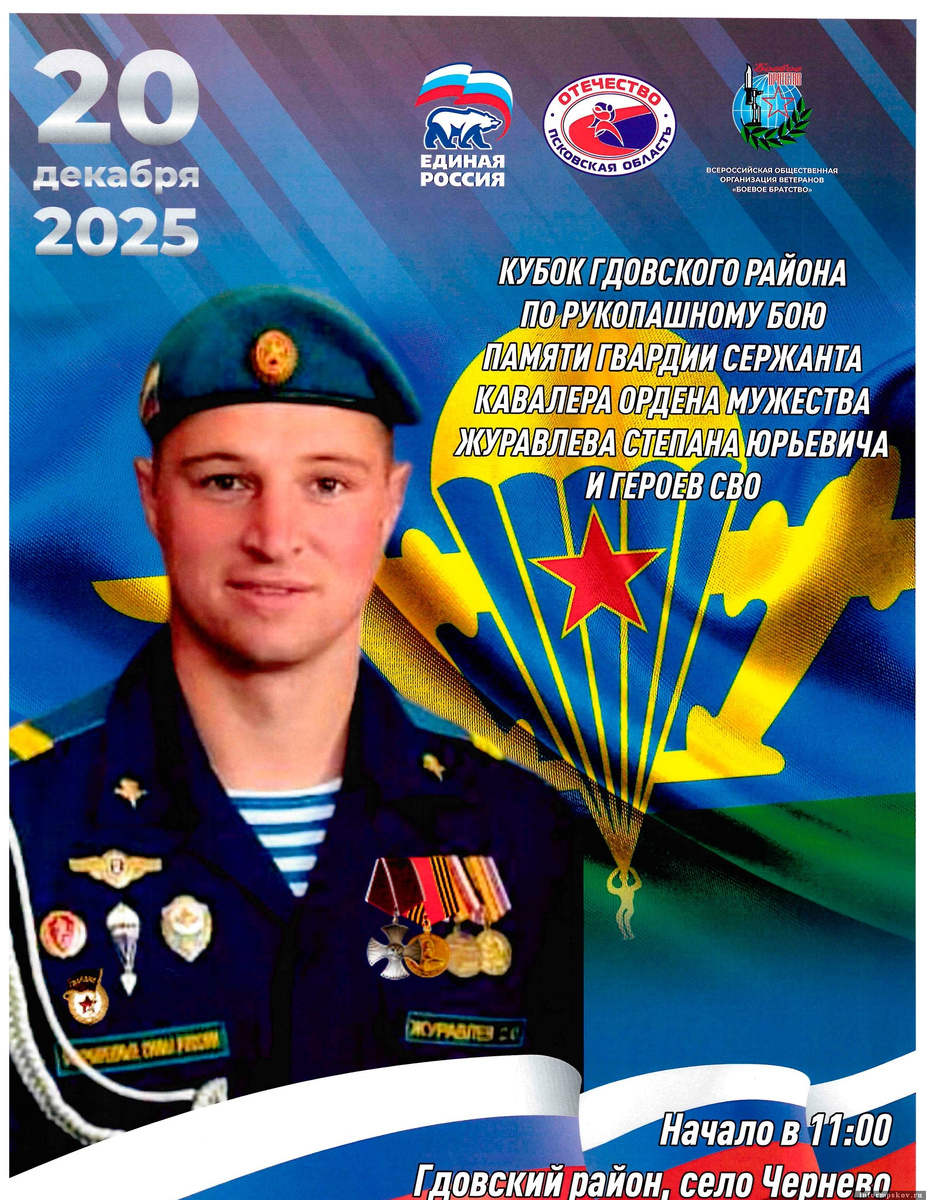 Афиша: Федерация рукопашного боя Псковской области