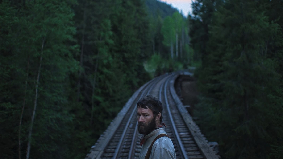 Кадр из фильма «Сны поездов», 2025 год, режиссер Клинт Бентли