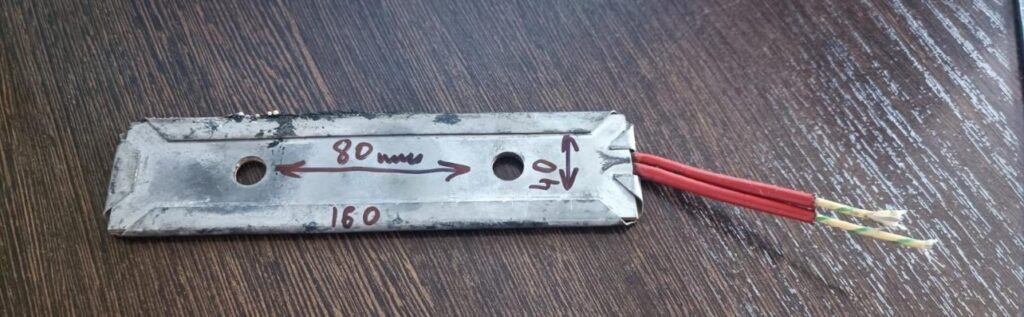    Плоский Тэн на экструдер первичной герметизации. Длина 80 мм admin