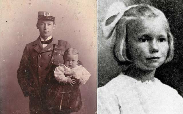 На фото справа Мэй Пирсторф. В феврале 1914 года родители отправили шестилетнюю девочку к бабушке и дедушке. Вес Мэй на тот момент составлял 22 кг.