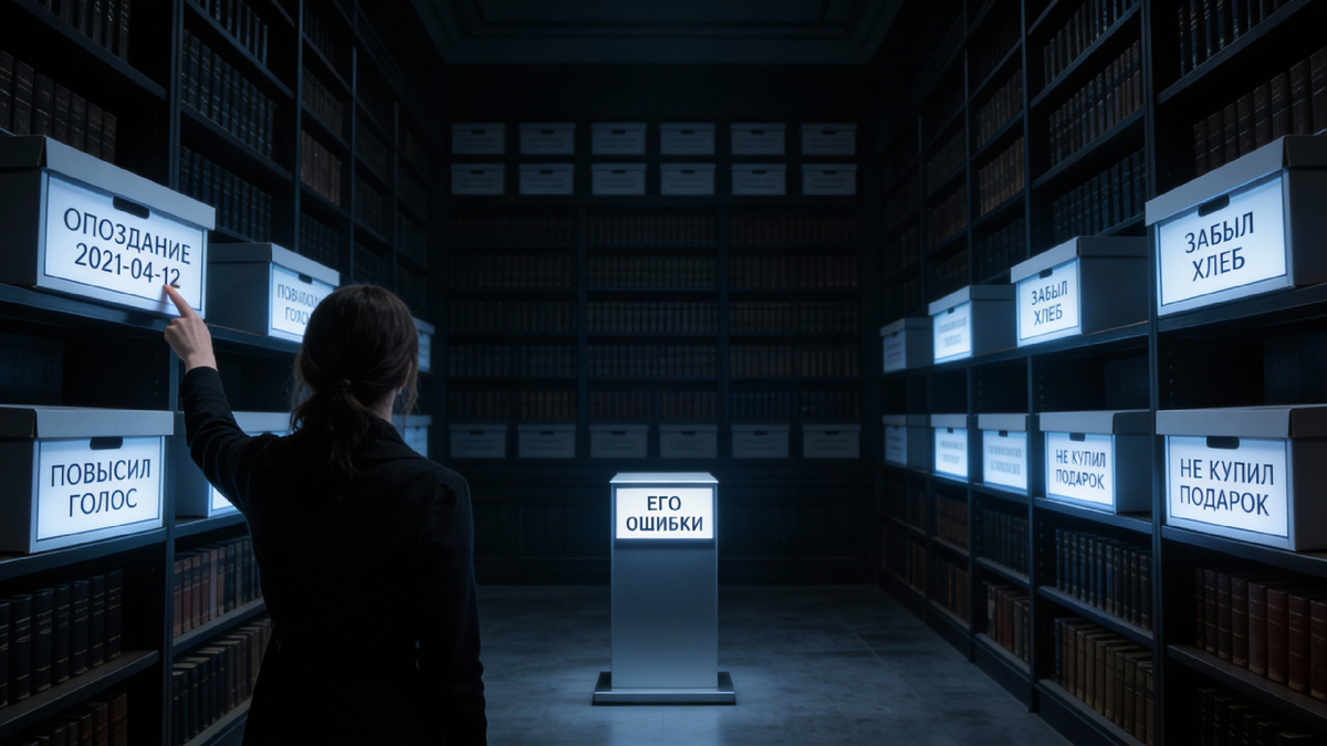 В её голове нет «души». Есть база данных. Всё, что ты говорил, делал, чувствовал — разложено по полочкам. Не для понимания. Для использования. Ты — не партнёр. Ты — набор цитат для будущей атаки.