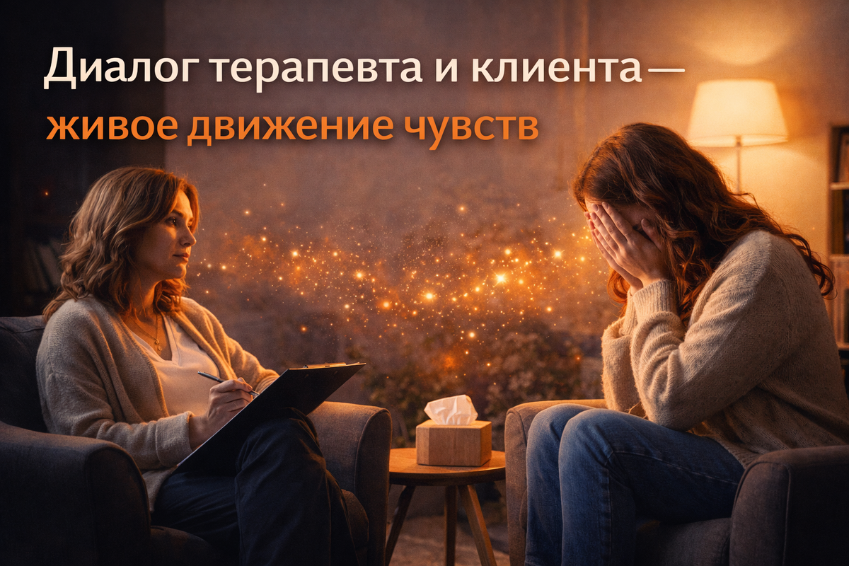 Эксперт помогают на терапевтической сессии вернуть контакт с собой и с жизнью,