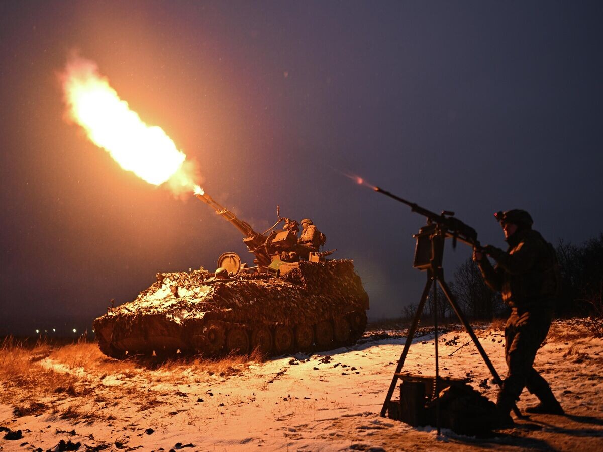    Пункт воздушного наблюдения на Краснолиманском направлении СВО | © РИА Новости / Сергей Бобылев