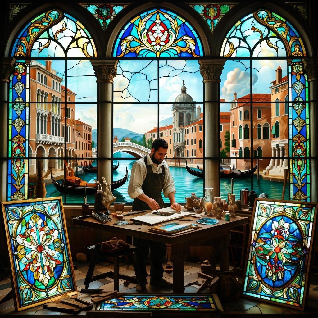 Картиночки к своим сказкам делаю в сетке Кандинский. Тексты мои, на основе арок из Проппа и тех болезненных трансформаций, которые наиболее часто бывают у мастеров и художников.