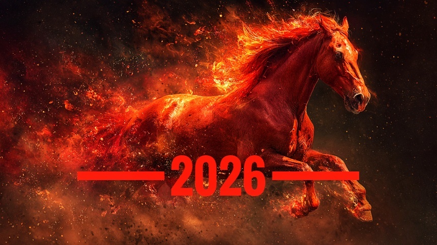 Тотемное животное 2026 года красная огненная лошадь