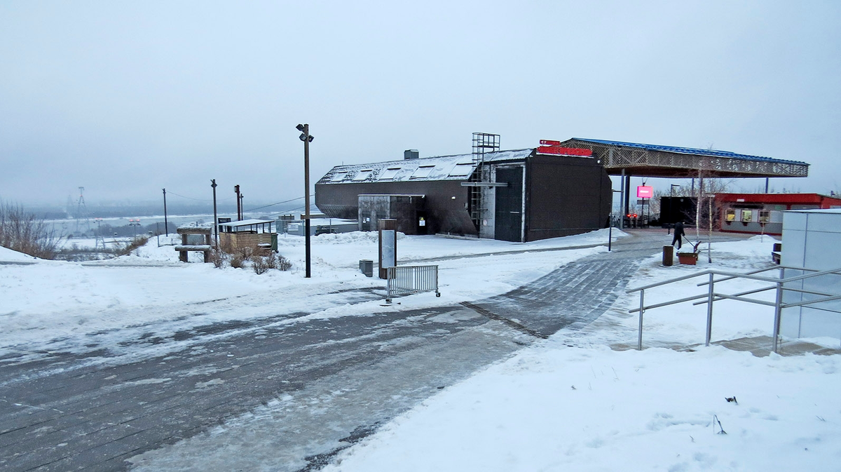 Станция канатки в Нижнем Новгороде