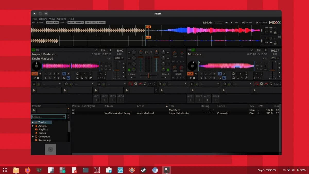 Вышел Mixxx 2.5.4: исправления для контроллеров, обновления скинов и подготовка к новым версиям Ubuntu