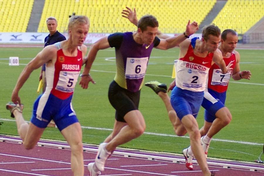 Наседкин Валерий / PhotoXPress.ru📷Александр Хютте (крайний слева) на международном турнире по легкой атлетике «Московский вызов 2011»