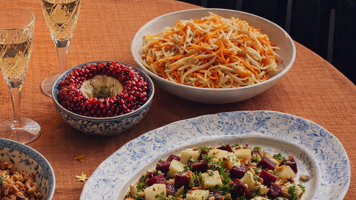 Совсем скоро мы соберемся за праздничным столом со своими родными и близкими, чтобы встретить Новый год. Во многих семьях рецепты новогодних блюд передаются из поколения в поколение. Если вы вдруг захотите разнообразить меню и приятно удивить домашних, то в этой статье вы найдете пять вкусных рецептов салатов.