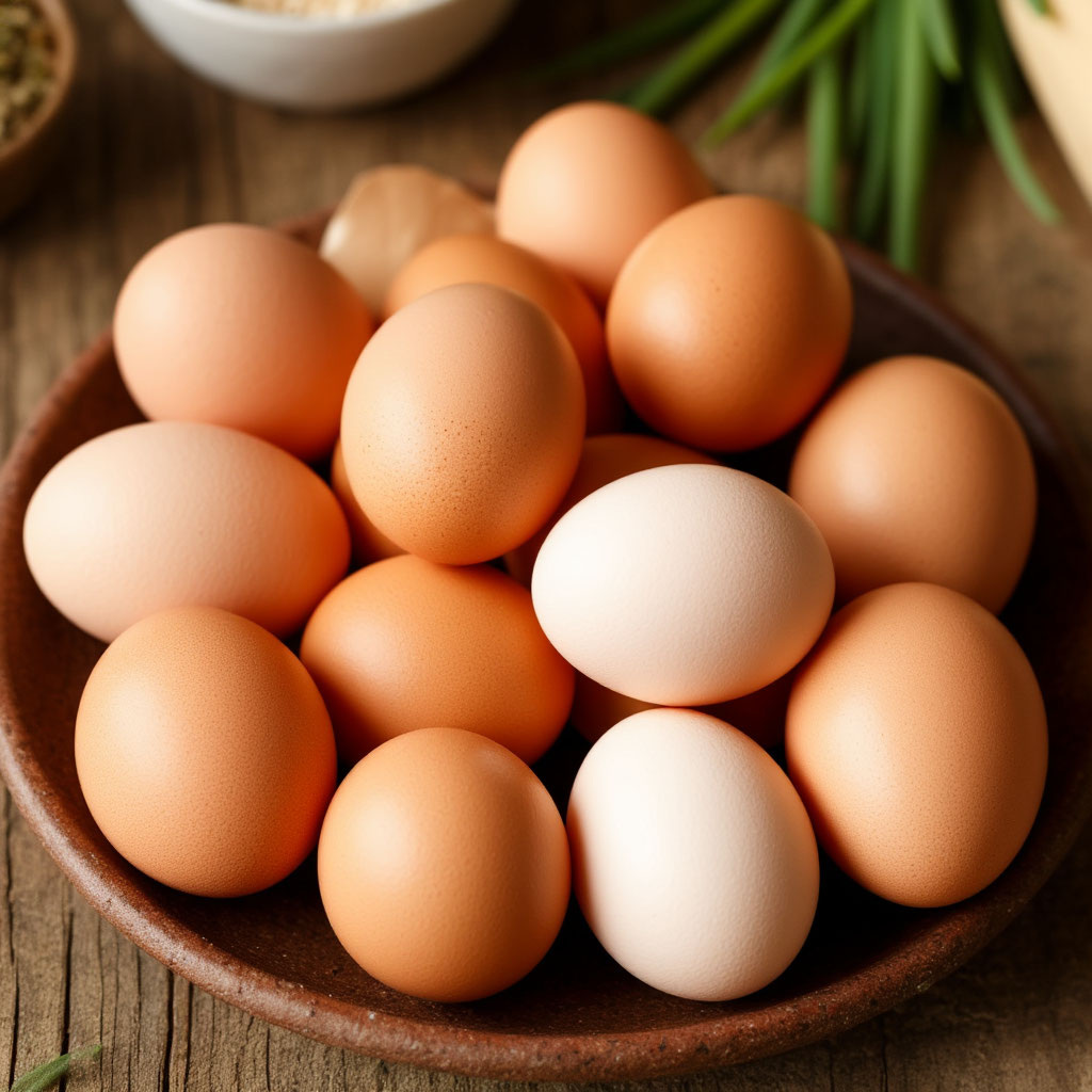 Куриные яйца