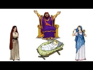 Мудрый царь Соломон рассудил спор между двумя женщинами, которые спорили, чей ребёнок, на основе библейской притчи из Ветхого Завета (Третья книга Царств, гл. 3, ст. 16–28). Её ещё называют «Притча о двух матерях». otvet.mail.rudzen.rudeti.radiorus.ru