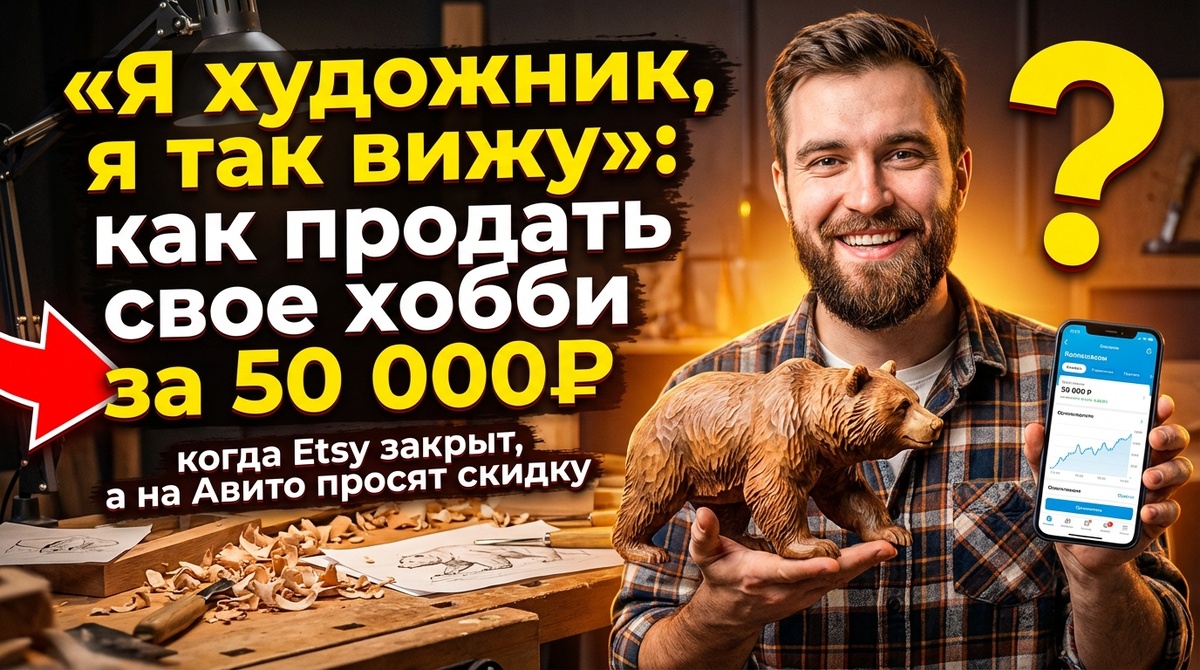 «Я художник, я так вижу»: как продать свое хобби за 50 000₽, когда Etsy закрыт, а на Авито просят скидку