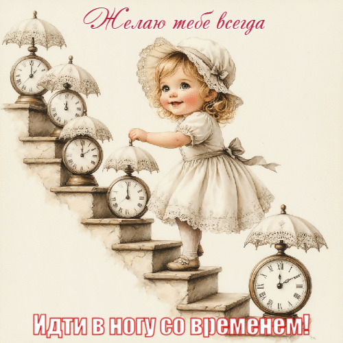 Желаю тебе всегда идти в ногу со временем!