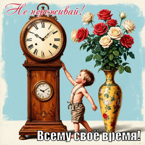 Не переживай! Всему своё время!