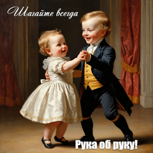 Шагайте всегда рука об руку!